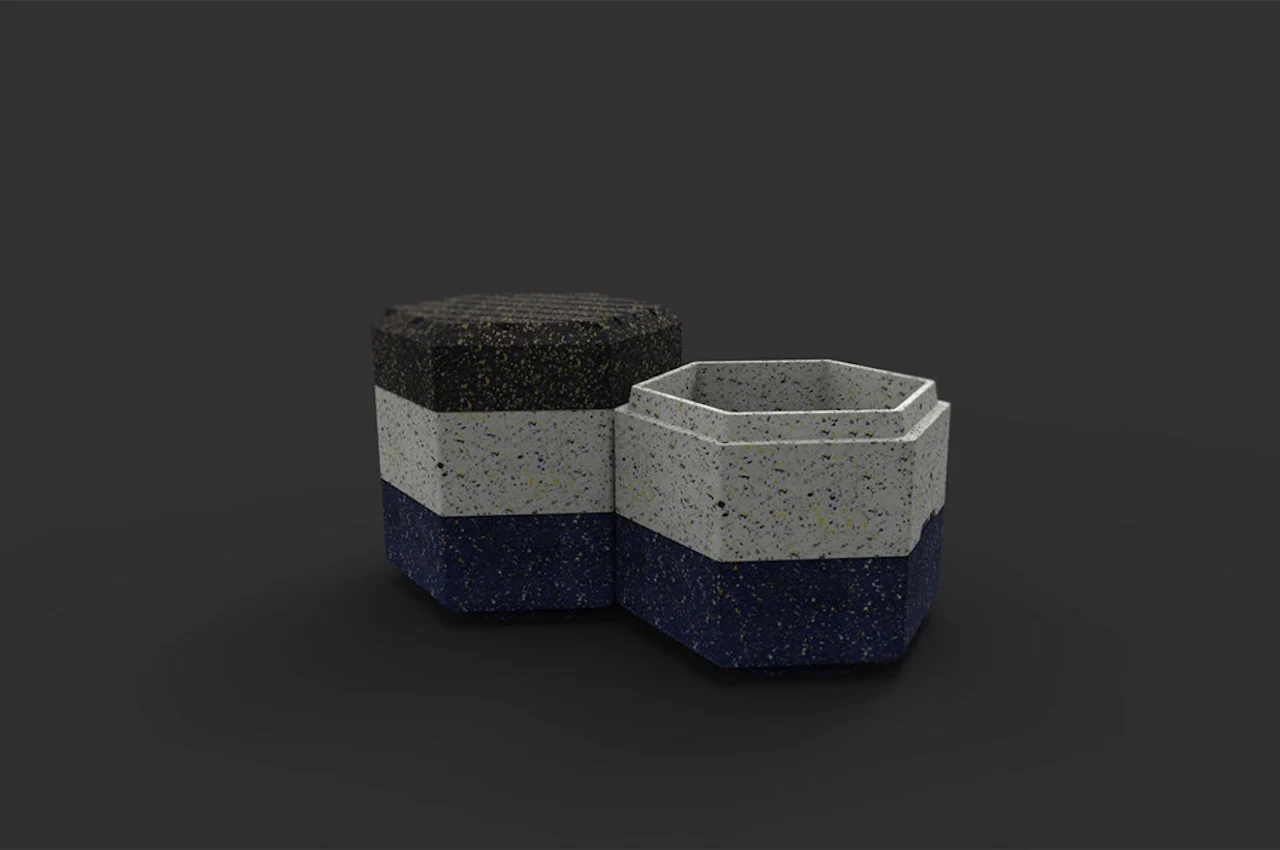 environment protection，Plastic waste，stool，Flowerpot，