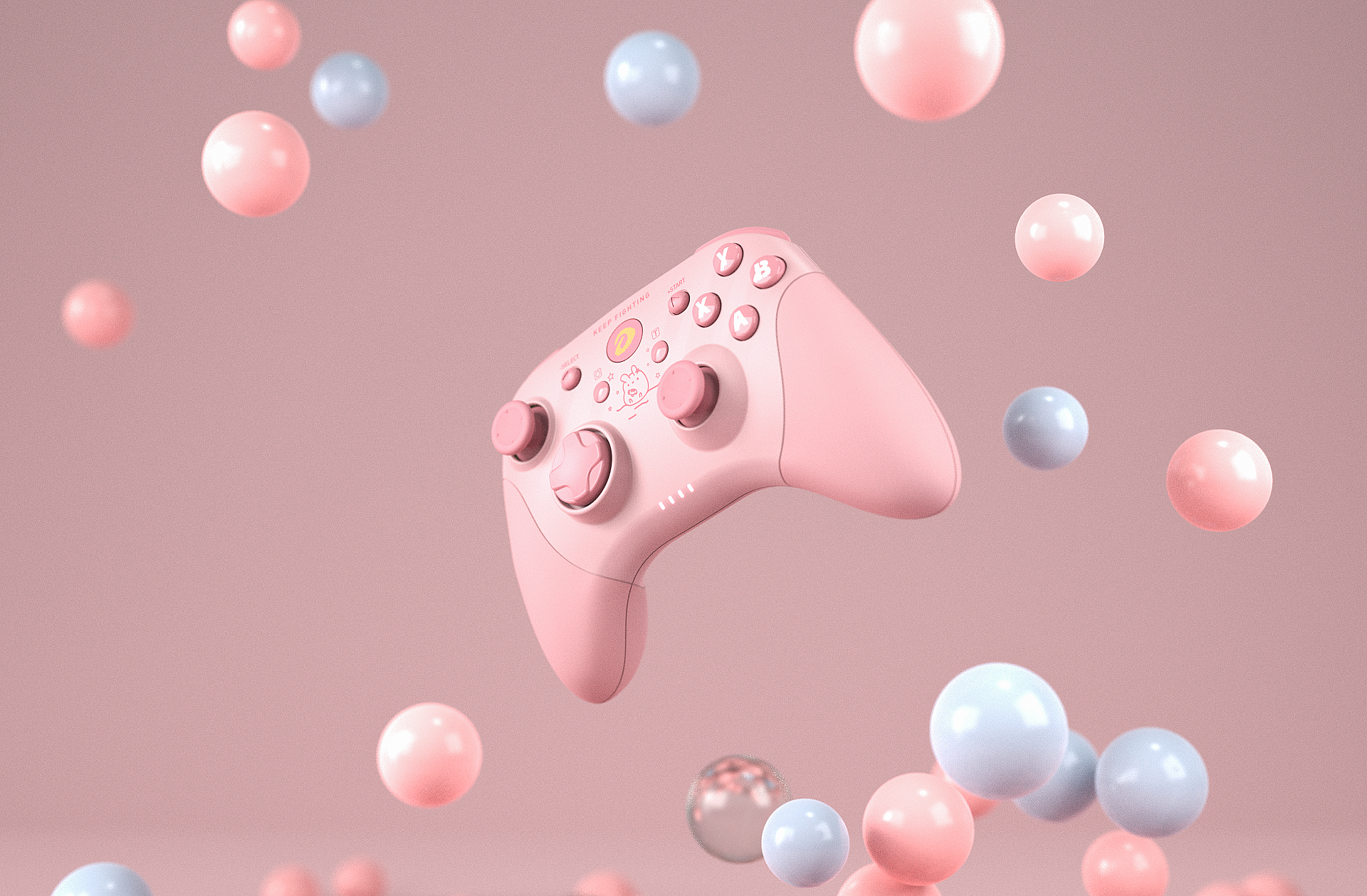 Daryou，wireless handle，Bluetooth，Pink，xbox，switch，