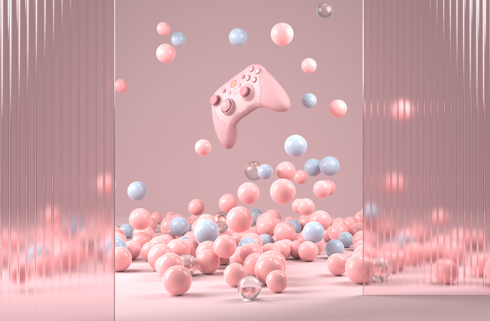 Daryou，wireless handle，Bluetooth，Pink，xbox，switch，