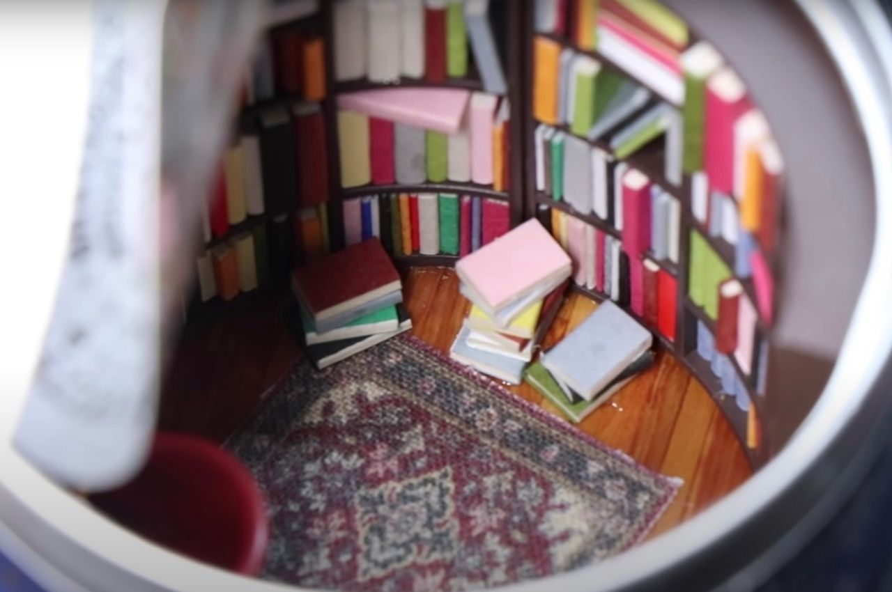 books，miniature，Artwork，Small Canned Art，