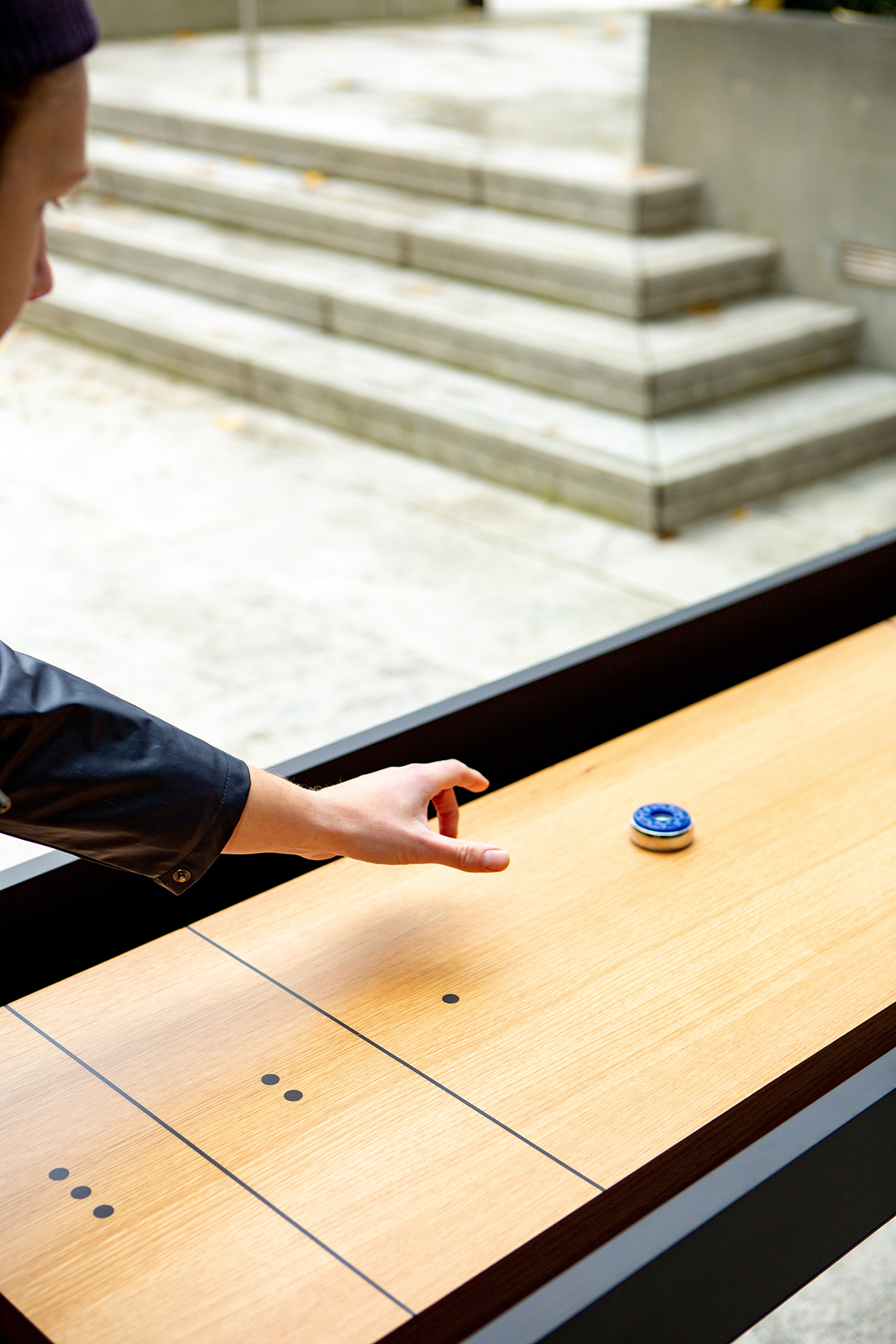 Modern，outdoor sport，Shuffleboard，Table tennis table，