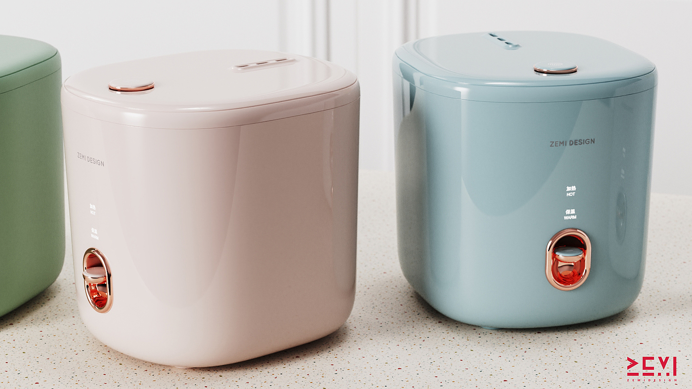 small home appliances，rice cooker，mini，Kitchen appliances，Light luxury，Retro，ZEMIDESIGN Zemi Design，