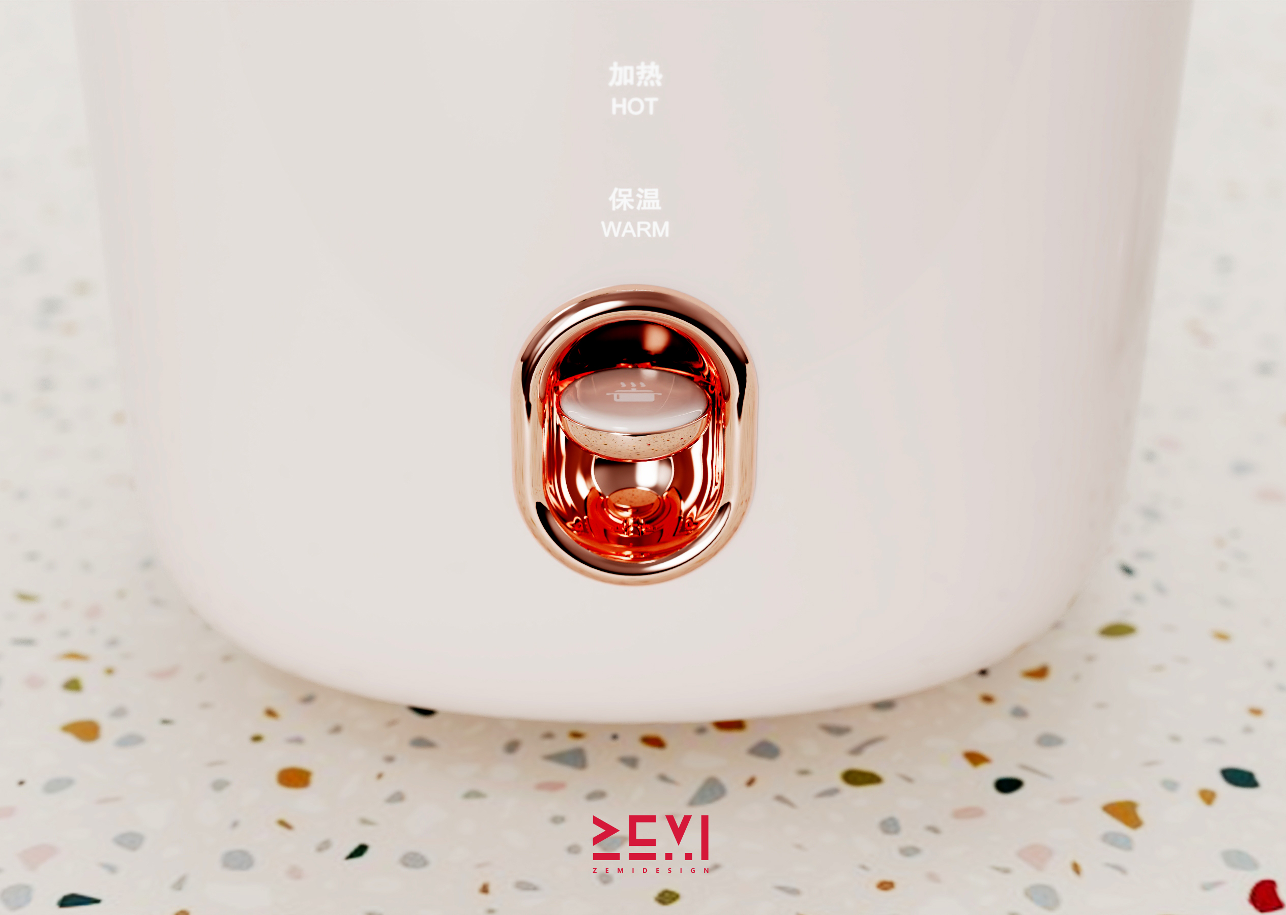 small home appliances，rice cooker，mini，Kitchen appliances，Light luxury，Retro，ZEMIDESIGN Zemi Design，