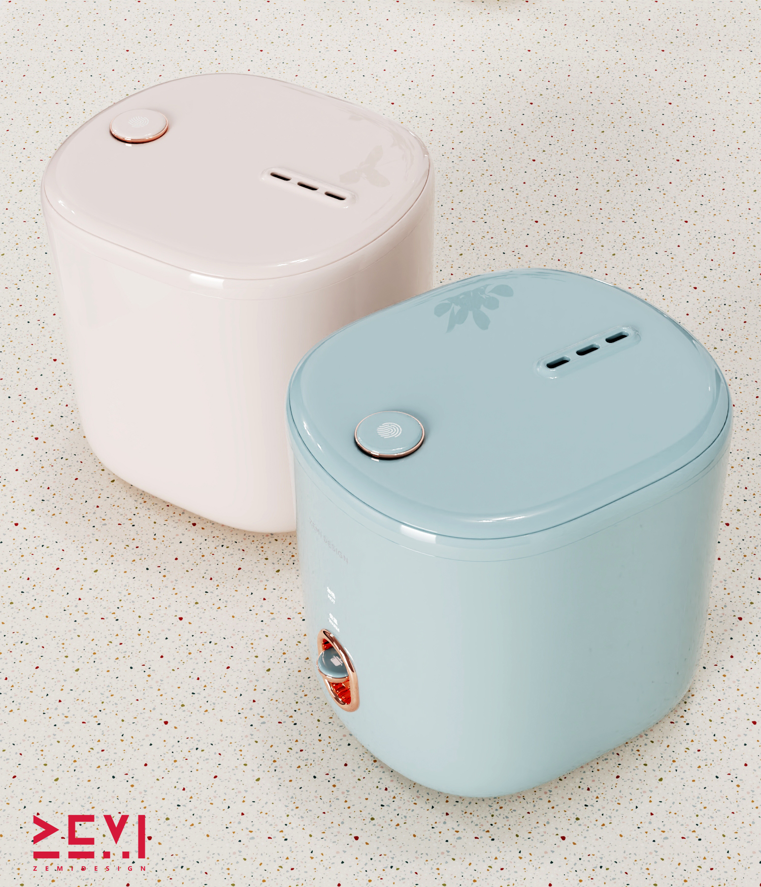 small home appliances，rice cooker，mini，Kitchen appliances，Light luxury，Retro，ZEMIDESIGN Zemi Design，