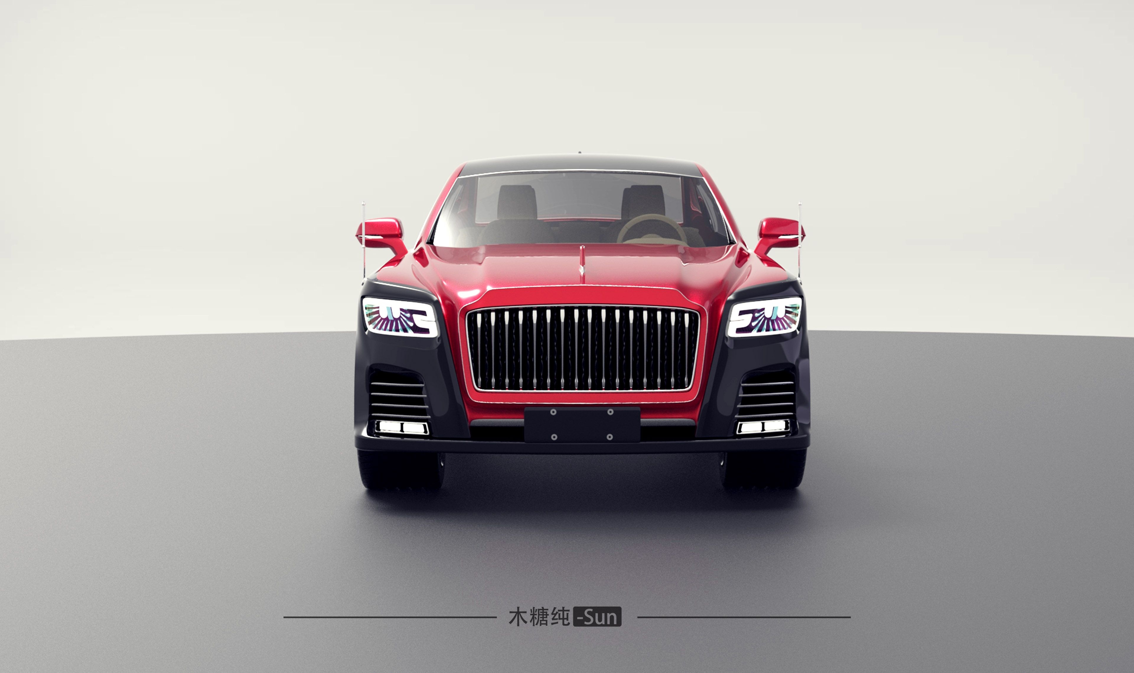 Automobile design，vehicle，Red Banner ，Domestic car，