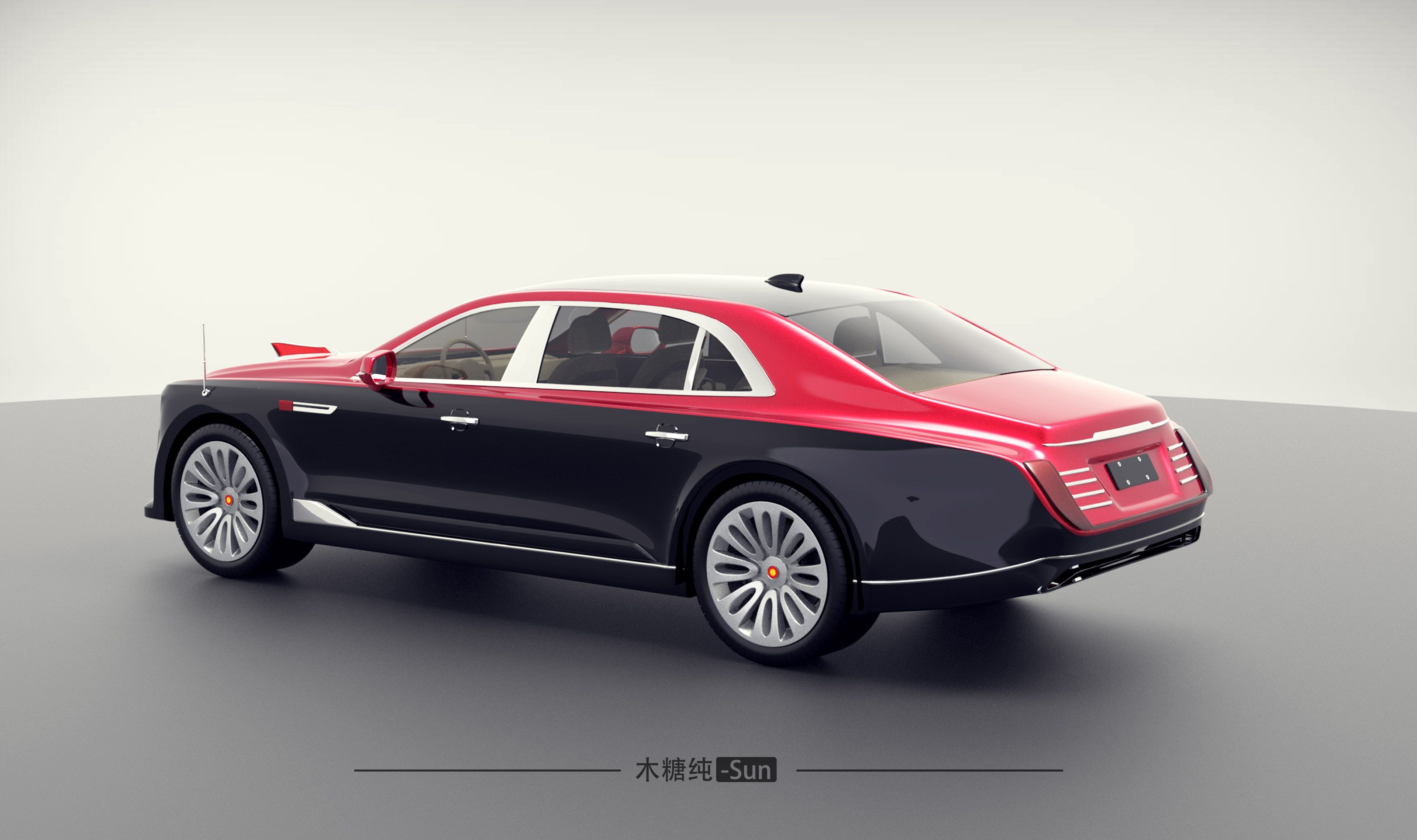 Automobile design，vehicle，Red Banner ，Domestic car，
