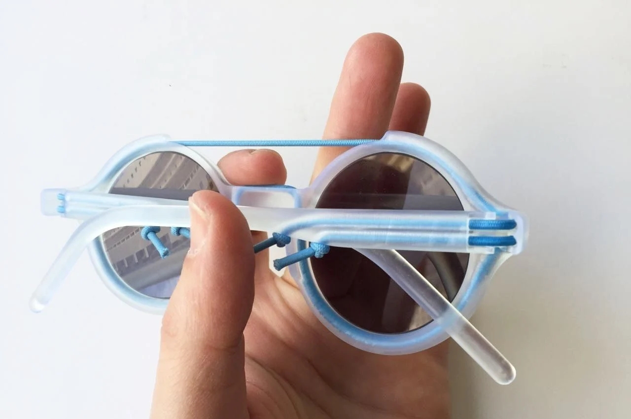 glasses，3D printing，Elastic hinge，