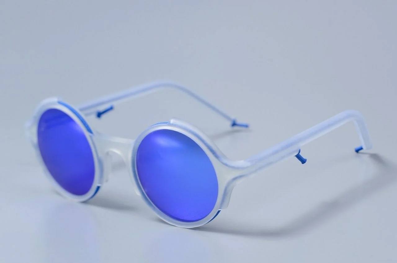 glasses，3D printing，Elastic hinge，
