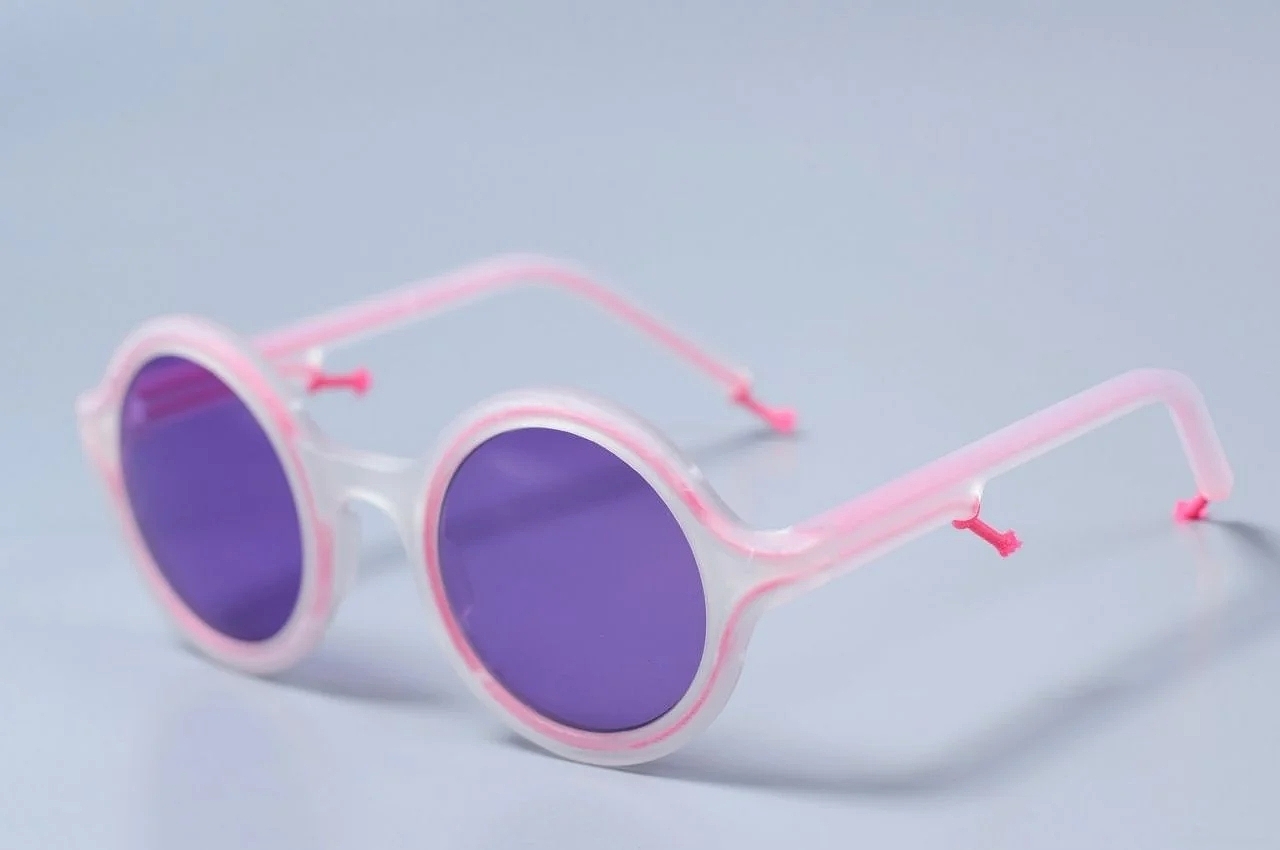 glasses，3D printing，Elastic hinge，