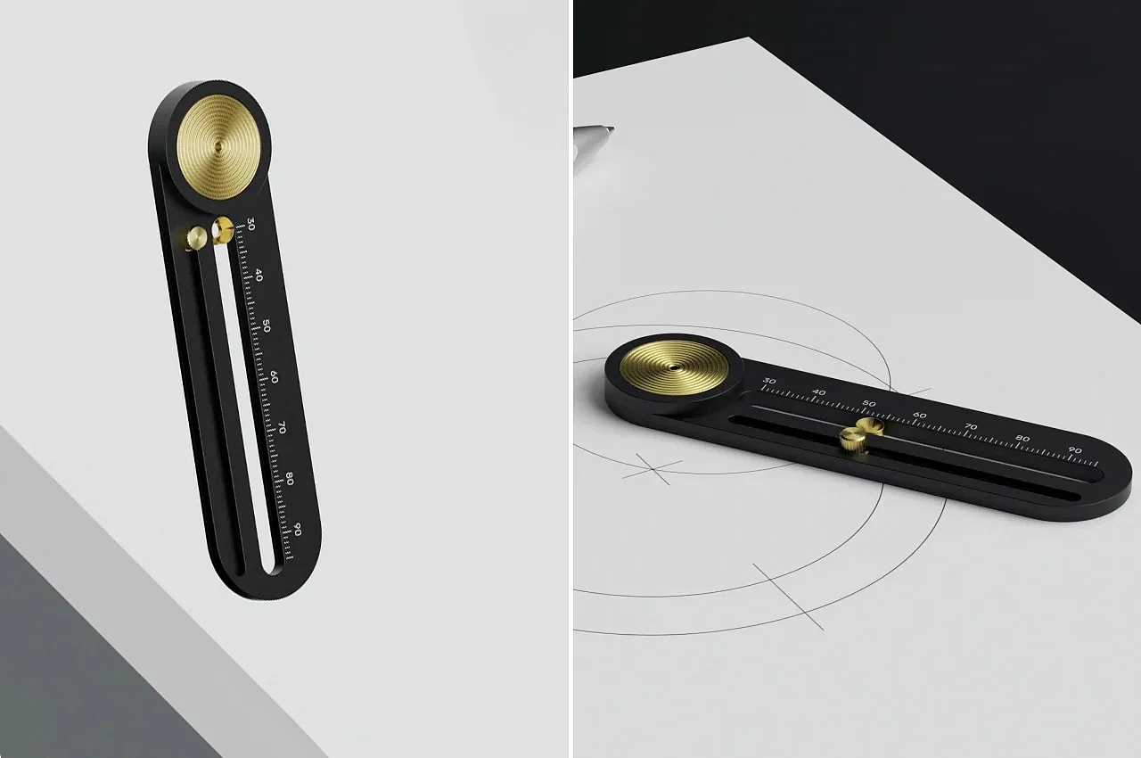compasses，ruler，Minimalism，Metal，practical，