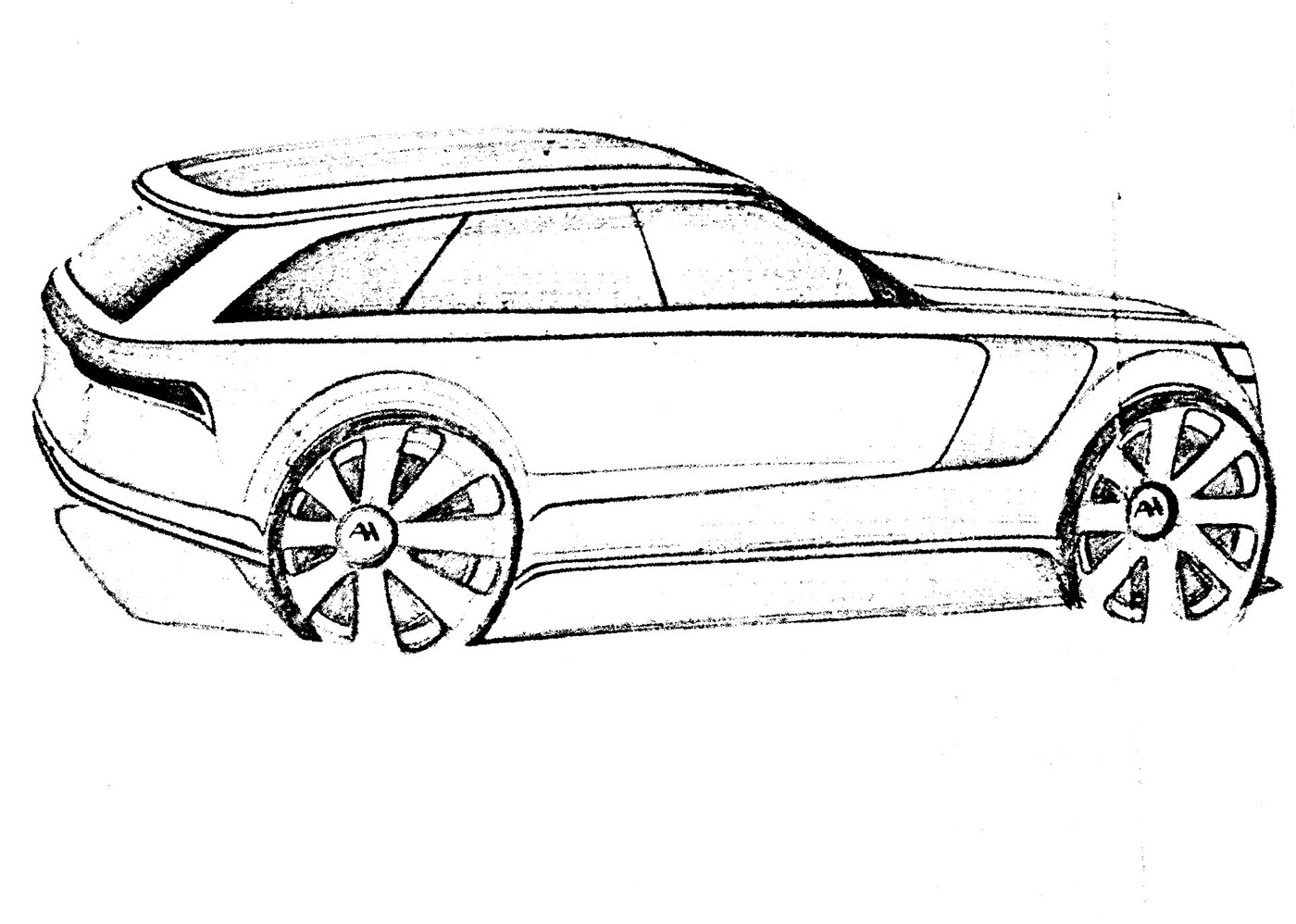 automobile，Hand drawn，sketch，