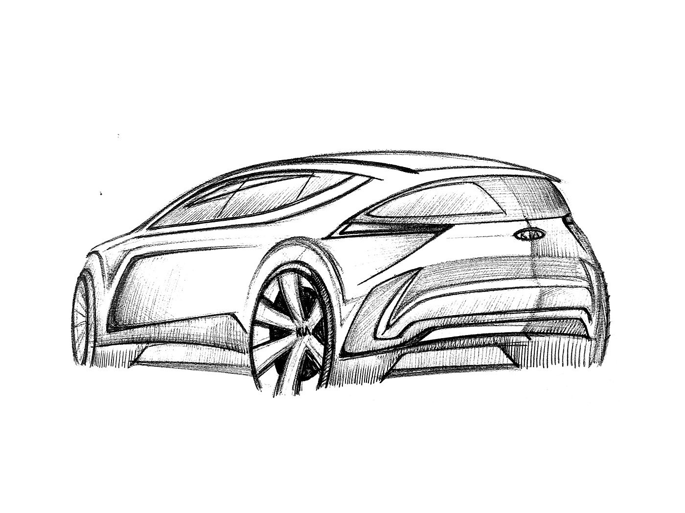 automobile，Hand drawn，sketch，