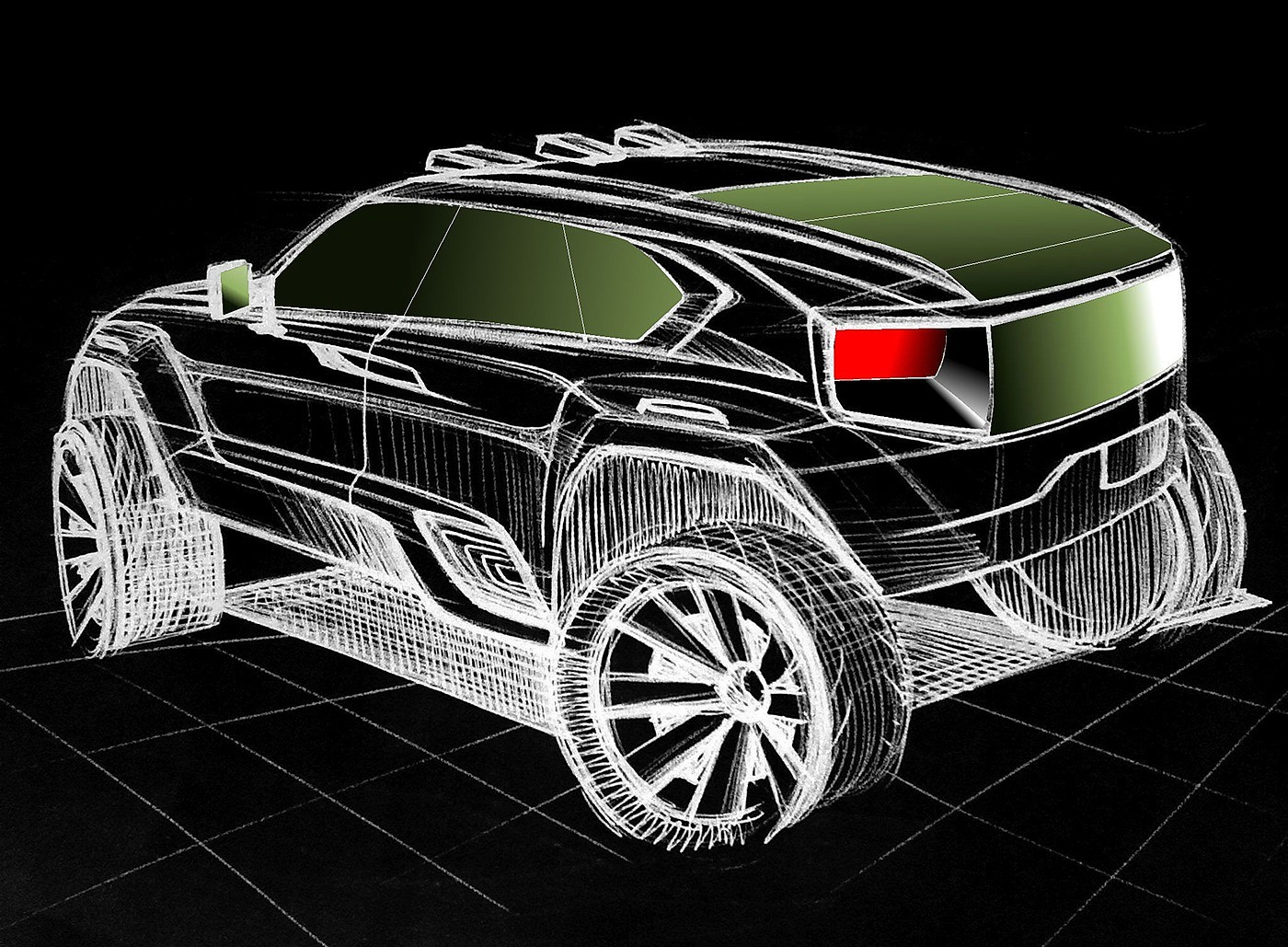 automobile，Hand drawn，sketch，