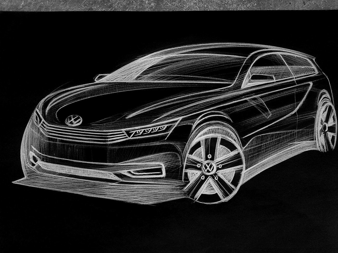 automobile，Hand drawn，sketch，
