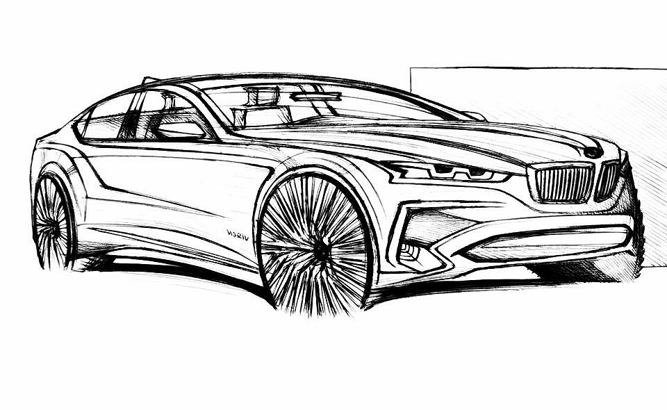 automobile，Hand drawn，sketch，