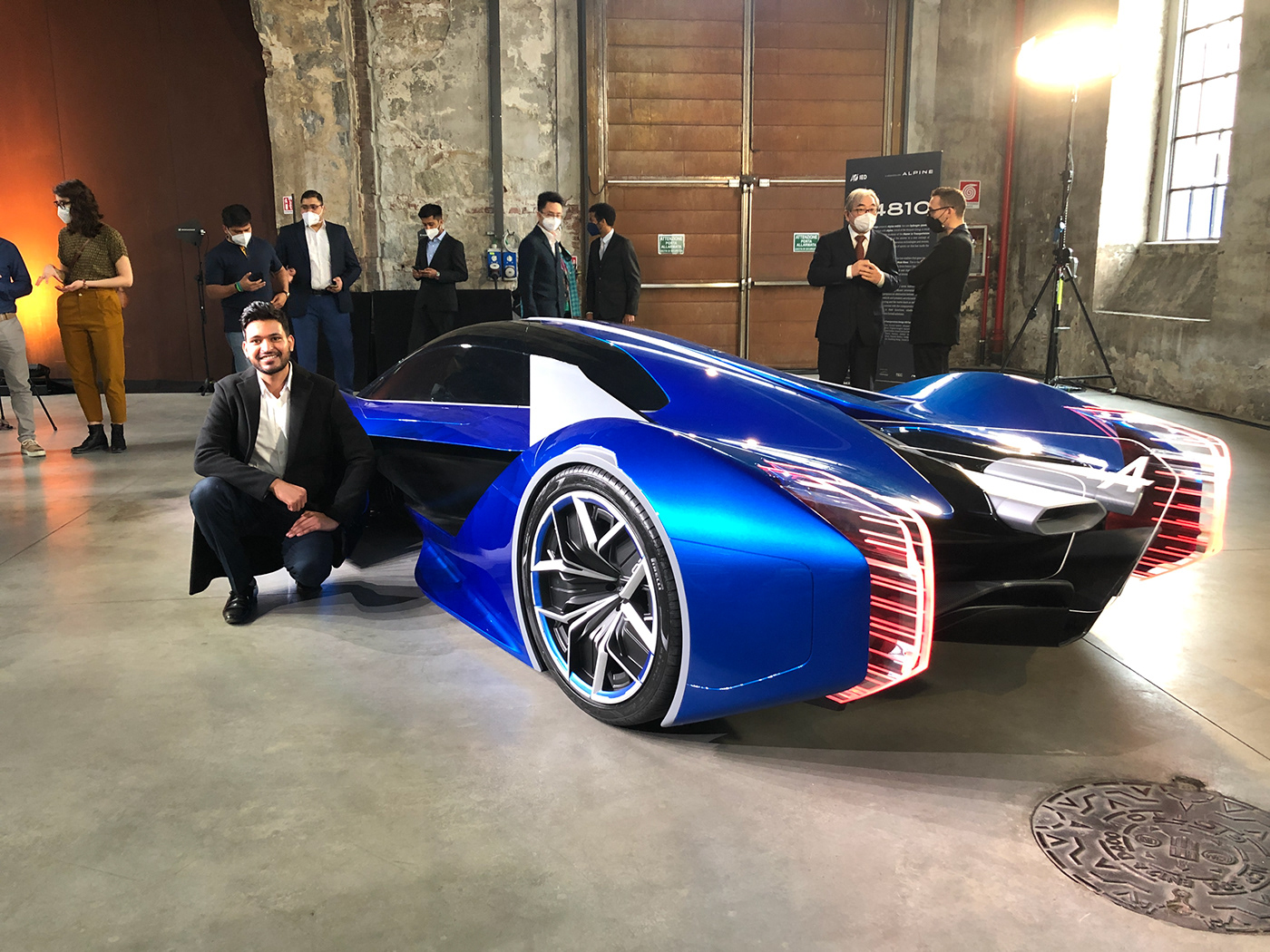 Sports car，Alpine，Hand drawn，Automobile design，