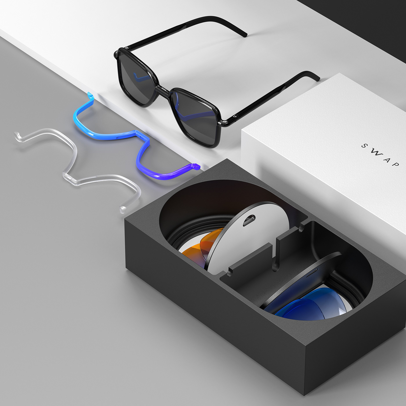 Sunglasses，interactive，Customizable，Render，glasses，