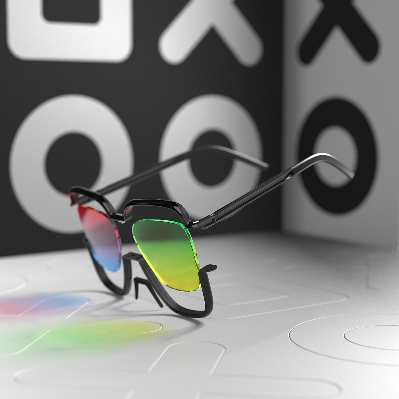 Sunglasses，interactive，Customizable，Render，glasses，