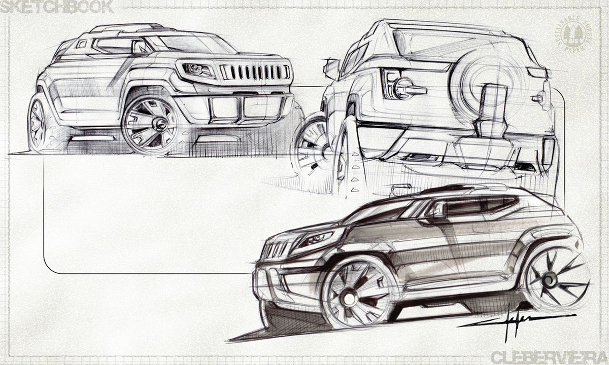automobile，Interior，Exterior decoration，modelling，Hand drawn，draft，meter，