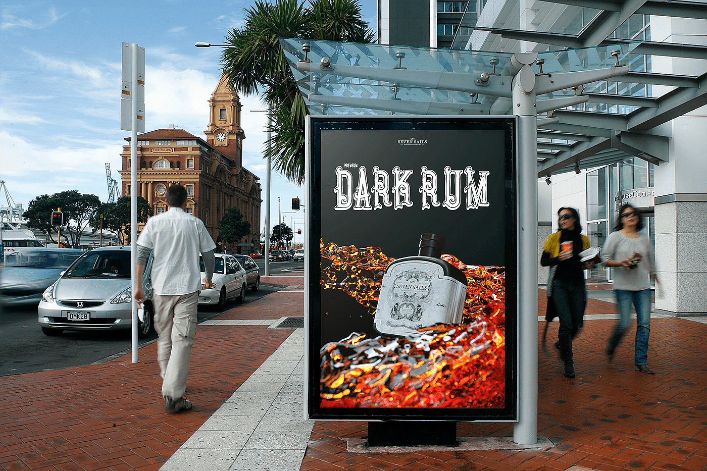 朗姆酒，Rum marketing，cgi，渲染效果图，包装设计，酒瓶，