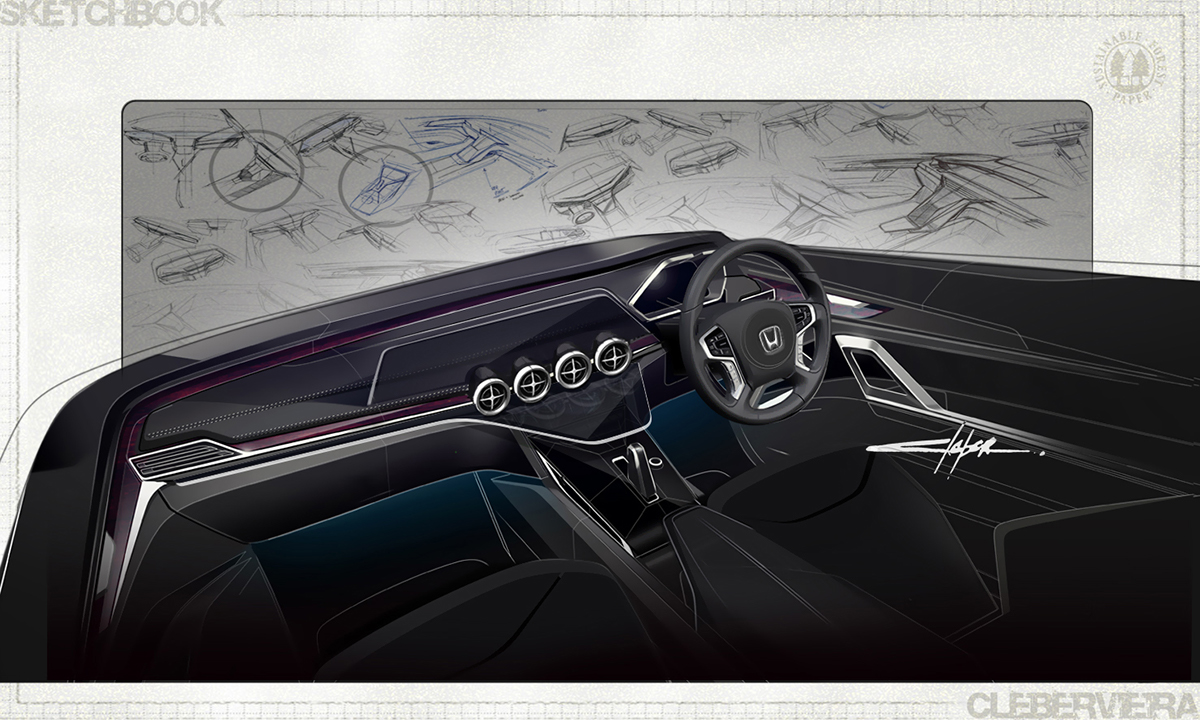 automobile，Interior，Exterior decoration，modelling，Hand drawn，draft，meter，