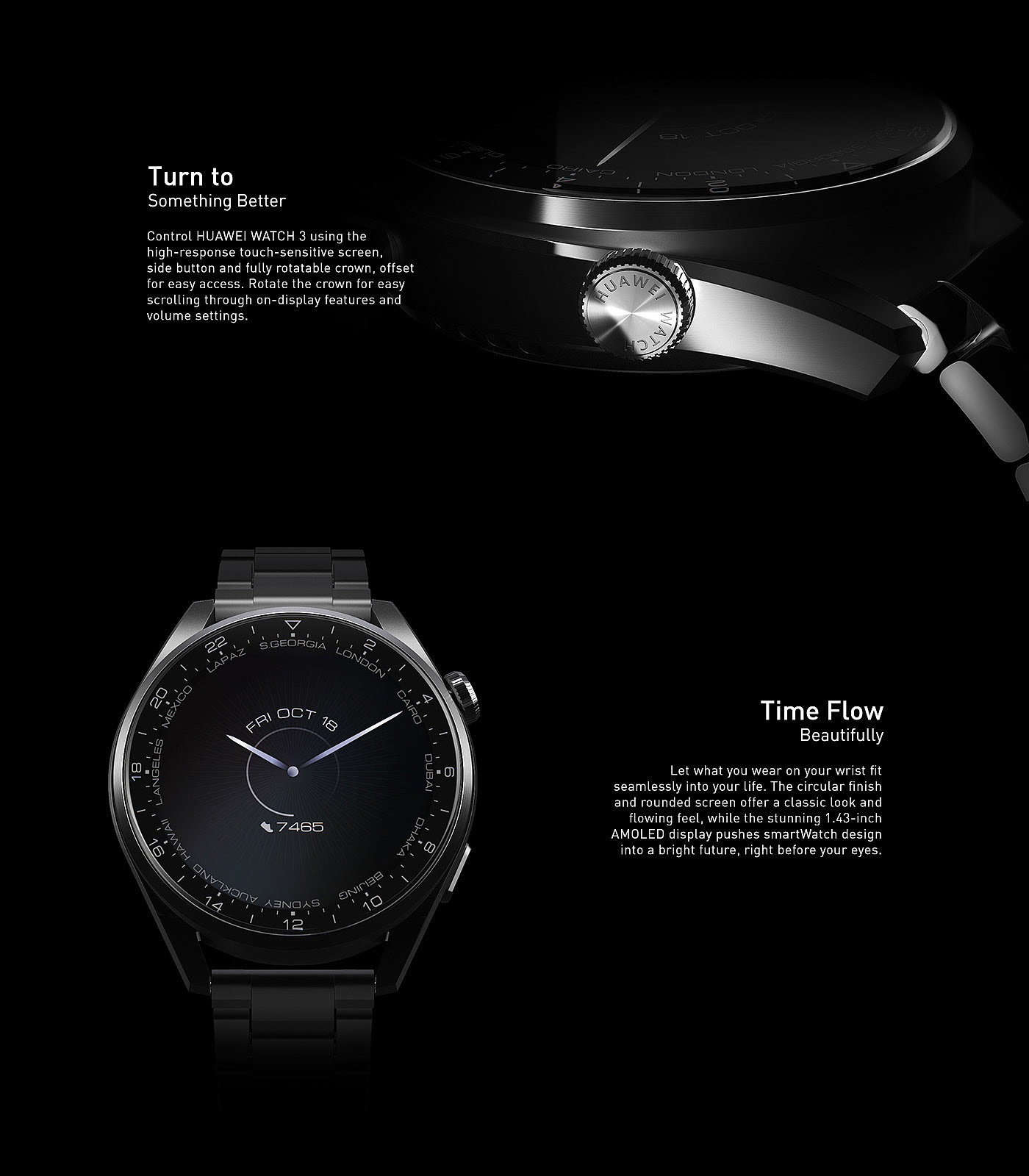 Wrist watch，motion，Huawei，video，
