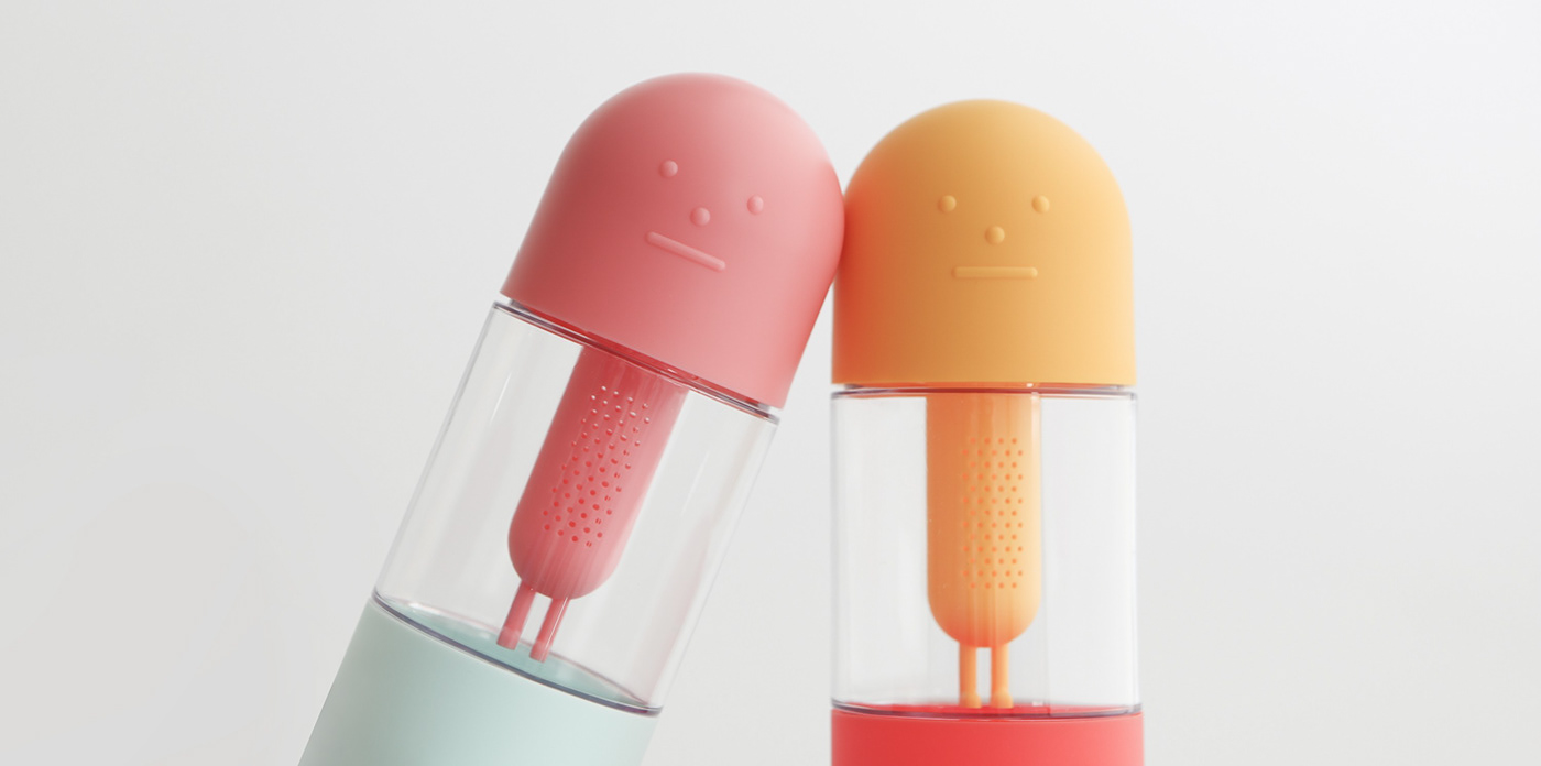 Water cup，lovely，STICKY MONSTER LAB，Multicolor，