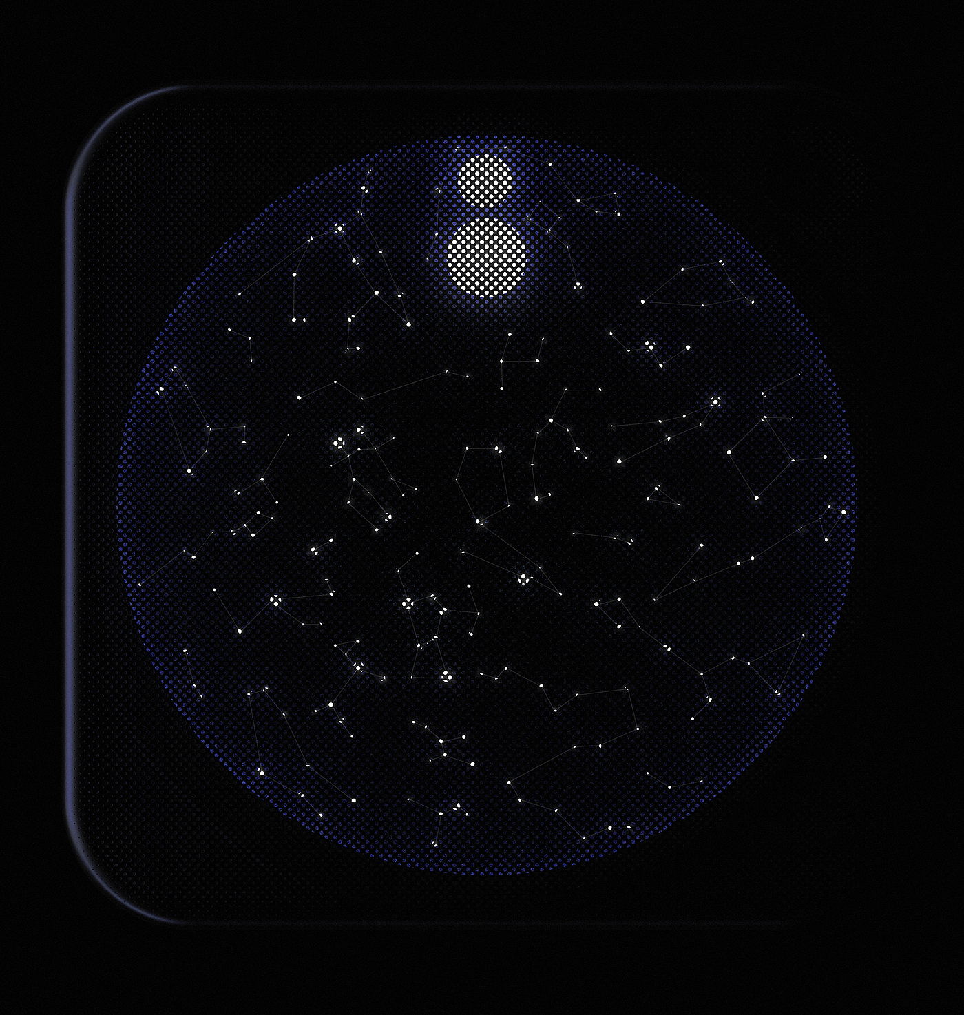 App application，constellation，jtg，Stargazing，starry sky，black，loudspeaker box，Clock，