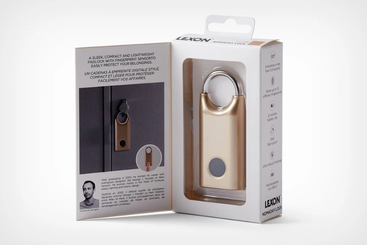 lock，intelligence，miniature，Biometrics，Design，design，fingerprint identification，