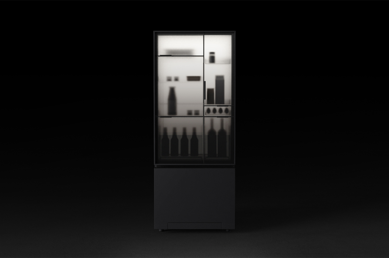 Refrigerator，intelligence，modern，practical，Home storage，black，