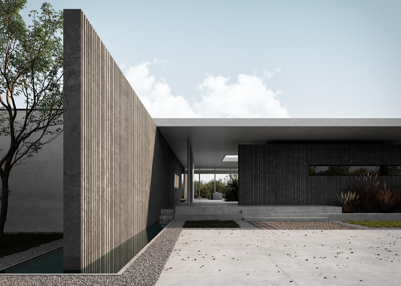 residence，modern，cgi，3ds Max，Modeling and rendering，