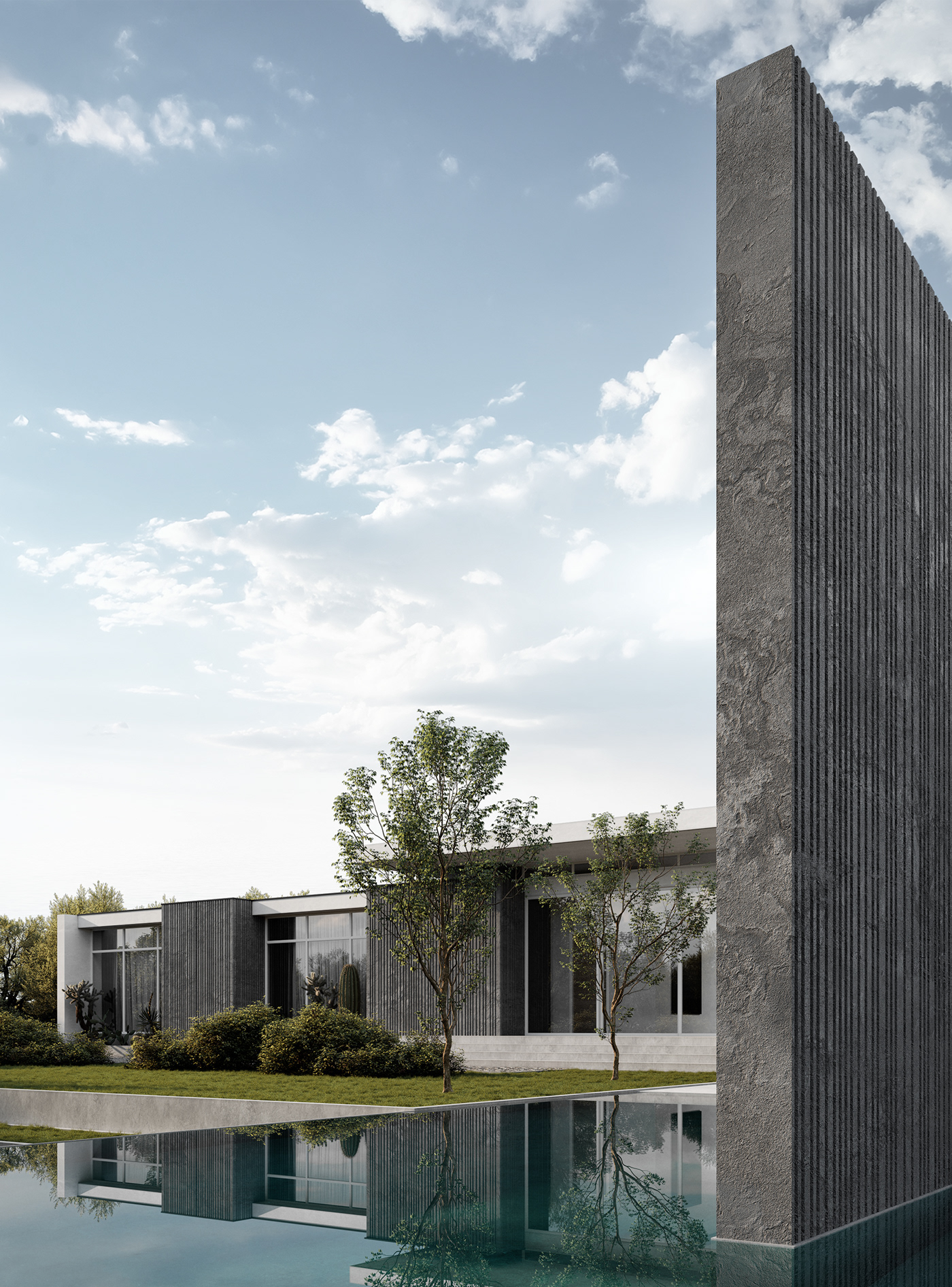 residence，modern，cgi，3ds Max，Modeling and rendering，