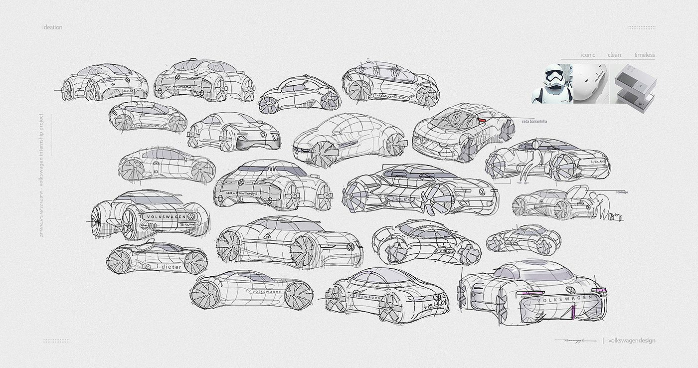 Filipe Pinaffi，automobile，Bolacha，conceptual design，Interior design，Minimalist design ，