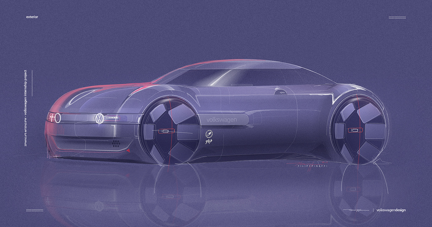 Filipe Pinaffi，automobile，Bolacha，conceptual design，Interior design，Minimalist design ，