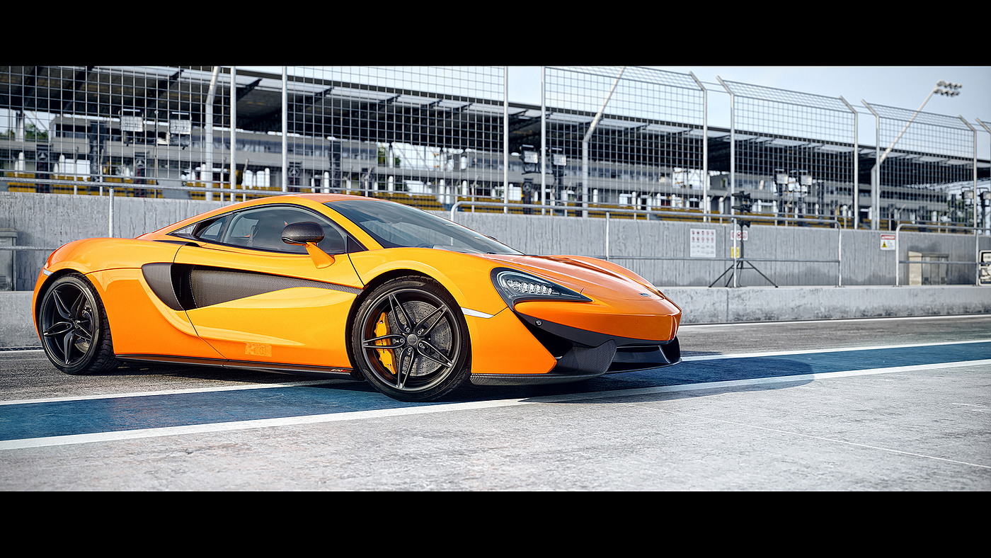 McLaren 570s，Automobile design，3D model，industrial design，