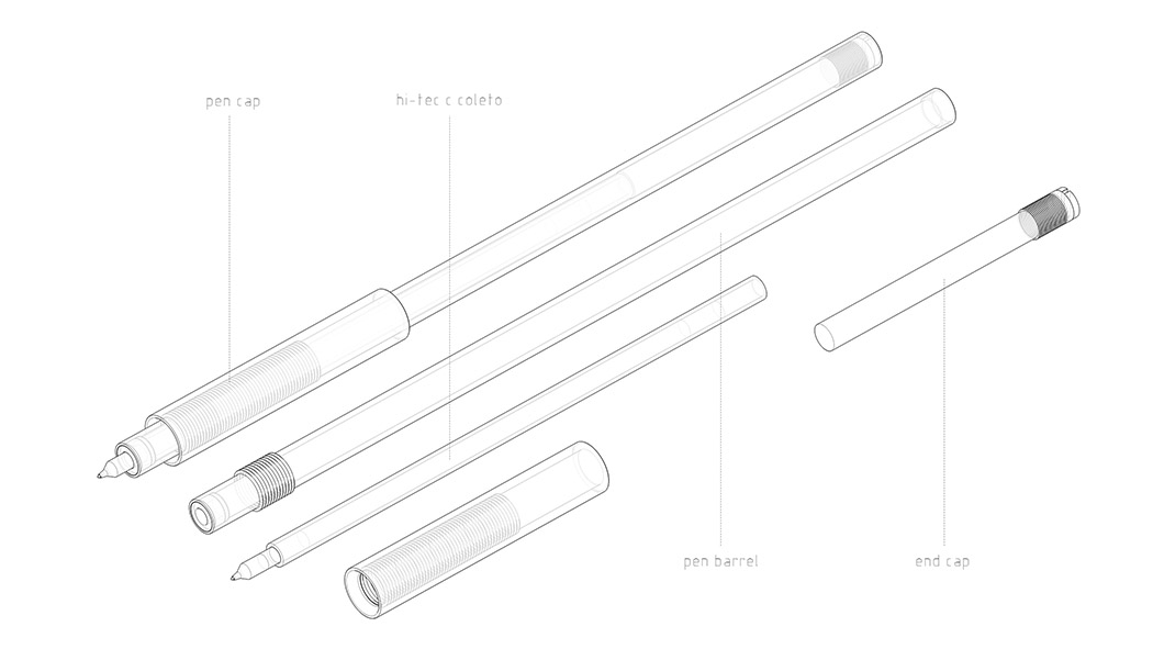 One pen，C coleto cartridge，pen，