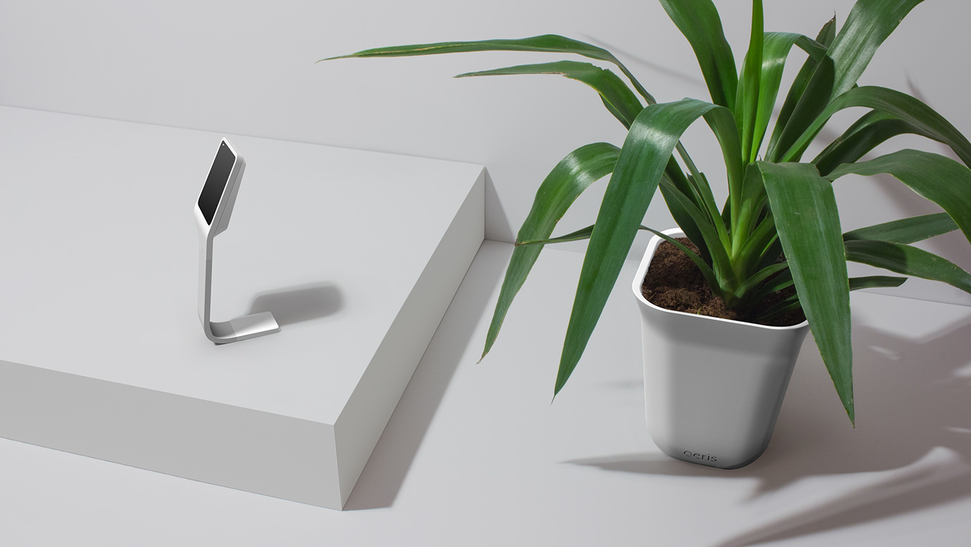 air cleaner，purification system，Smart appliances，Aeris，Green plants，App application，purifier，monitor，