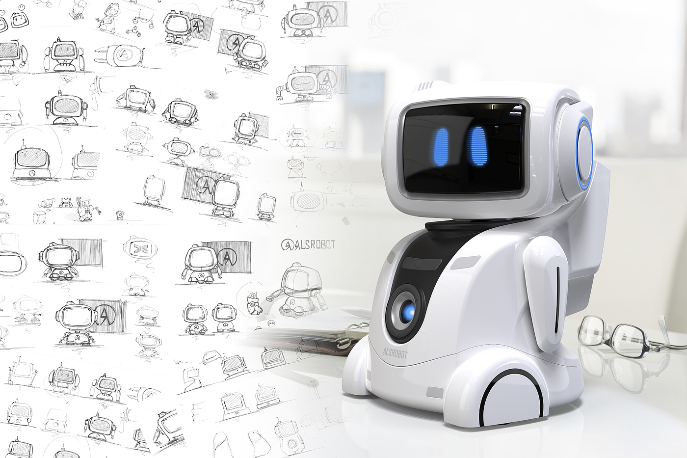 industrial design，robot，Modeling design，Hand drawn，sketch，