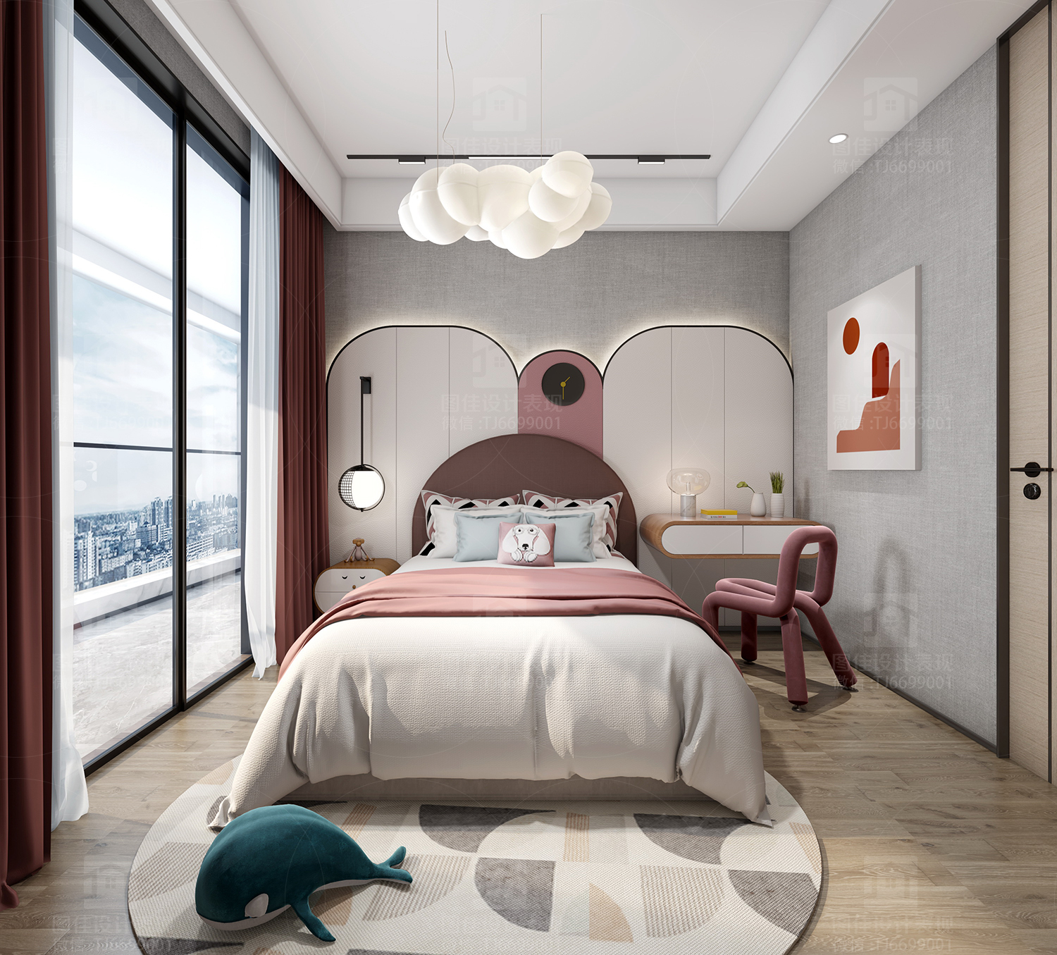 a living room，restaurant，kitchen，Modern style，Northern Europe，