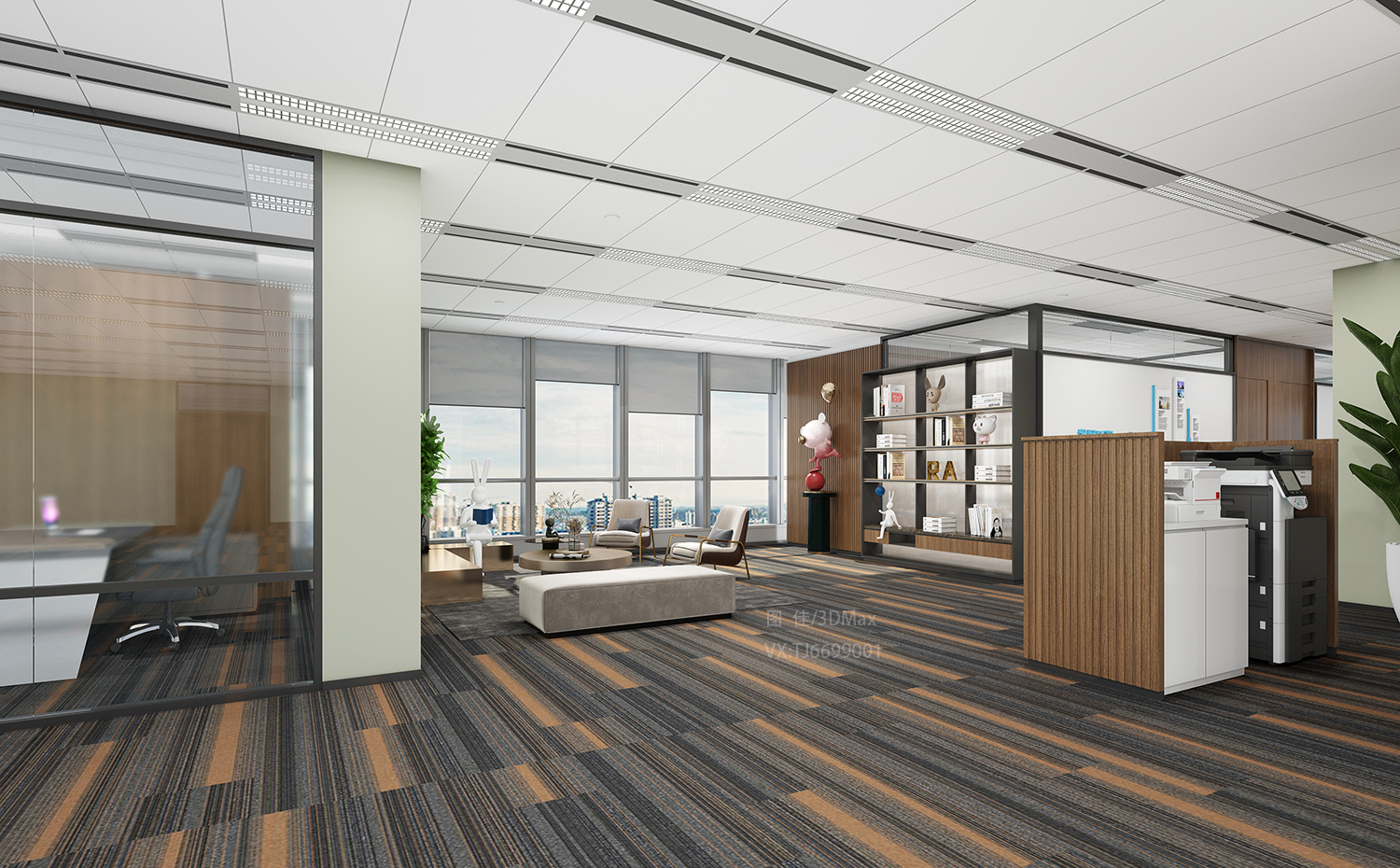 office，to work in an office，Conference Room，