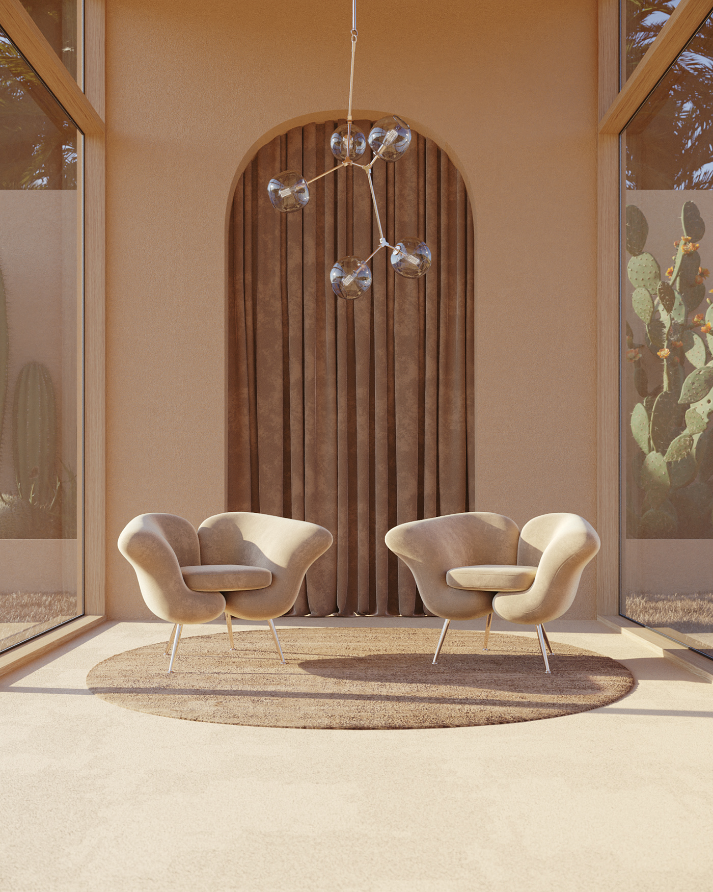 Armchair，Art，scenery，comfortable，