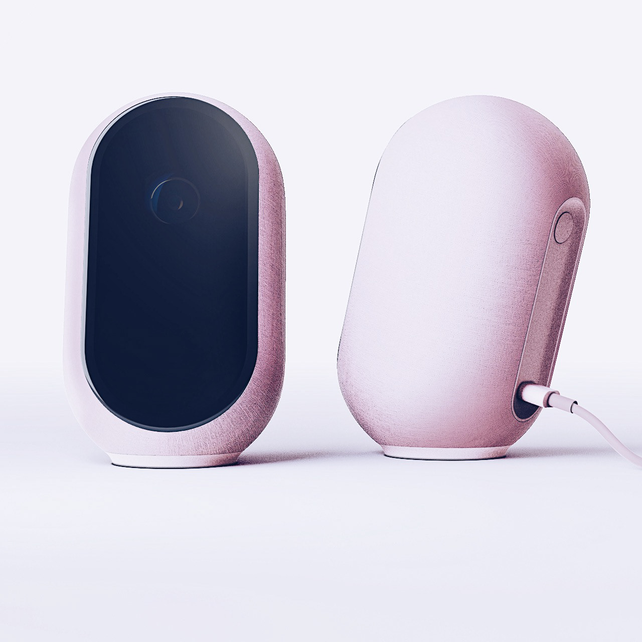 monitor，technology，intelligence，Design，design，Video camera，Pod shape，Pink，