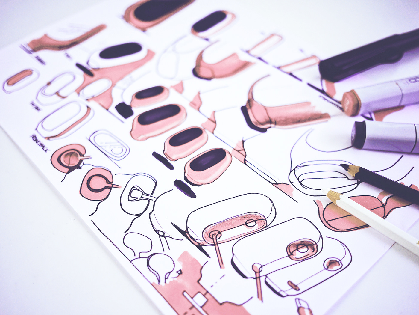 monitor，technology，intelligence，Design，design，Video camera，Pod shape，Pink，