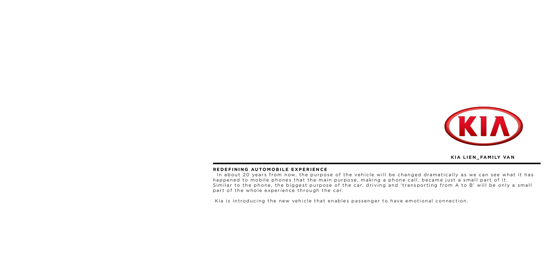 kIa ，family，Van，industrial design，User experience，