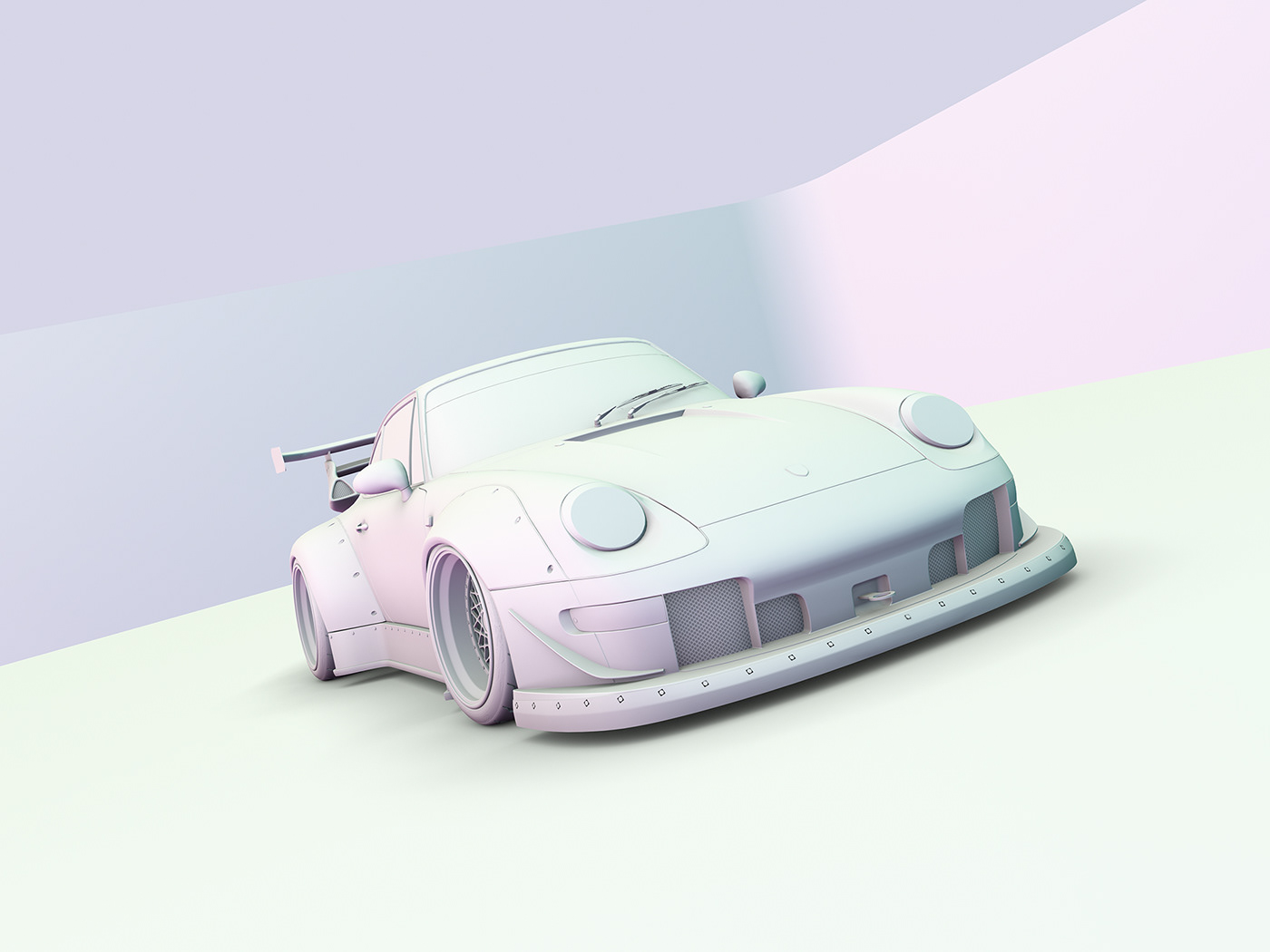 automobile，Sports car，Porsche，cgi，modeling，Render，