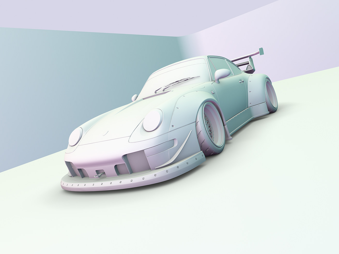 automobile，Sports car，Porsche，cgi，modeling，Render，
