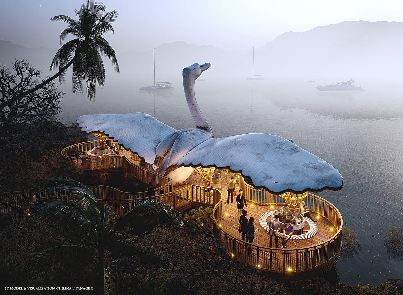 Architecture，Photography，swan，