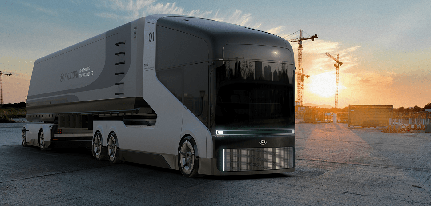 truck，transport，future，Modern automobile，conceptual design，