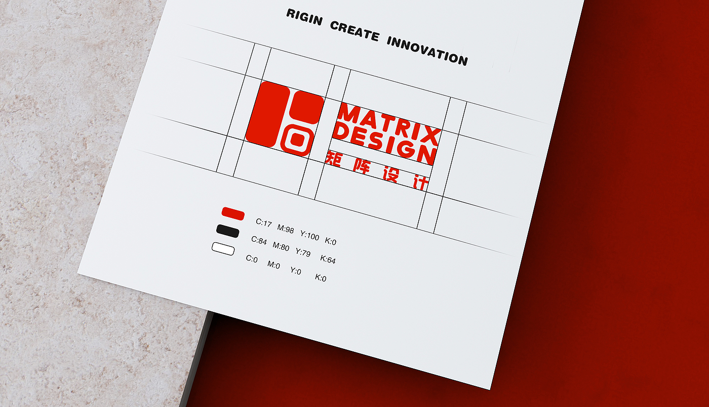 Matrix design，logo，VI design，