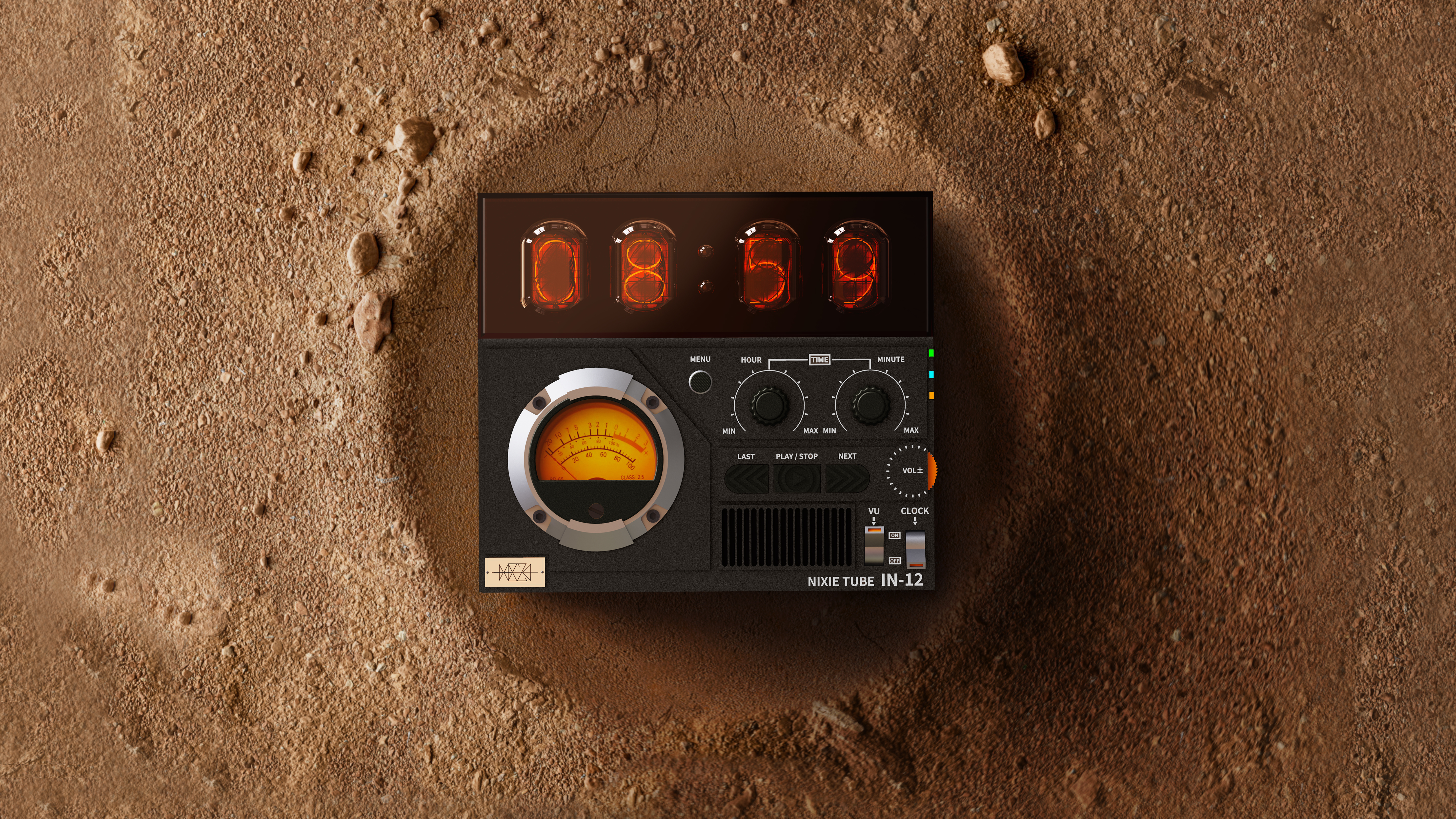 Glow tube, table clock，